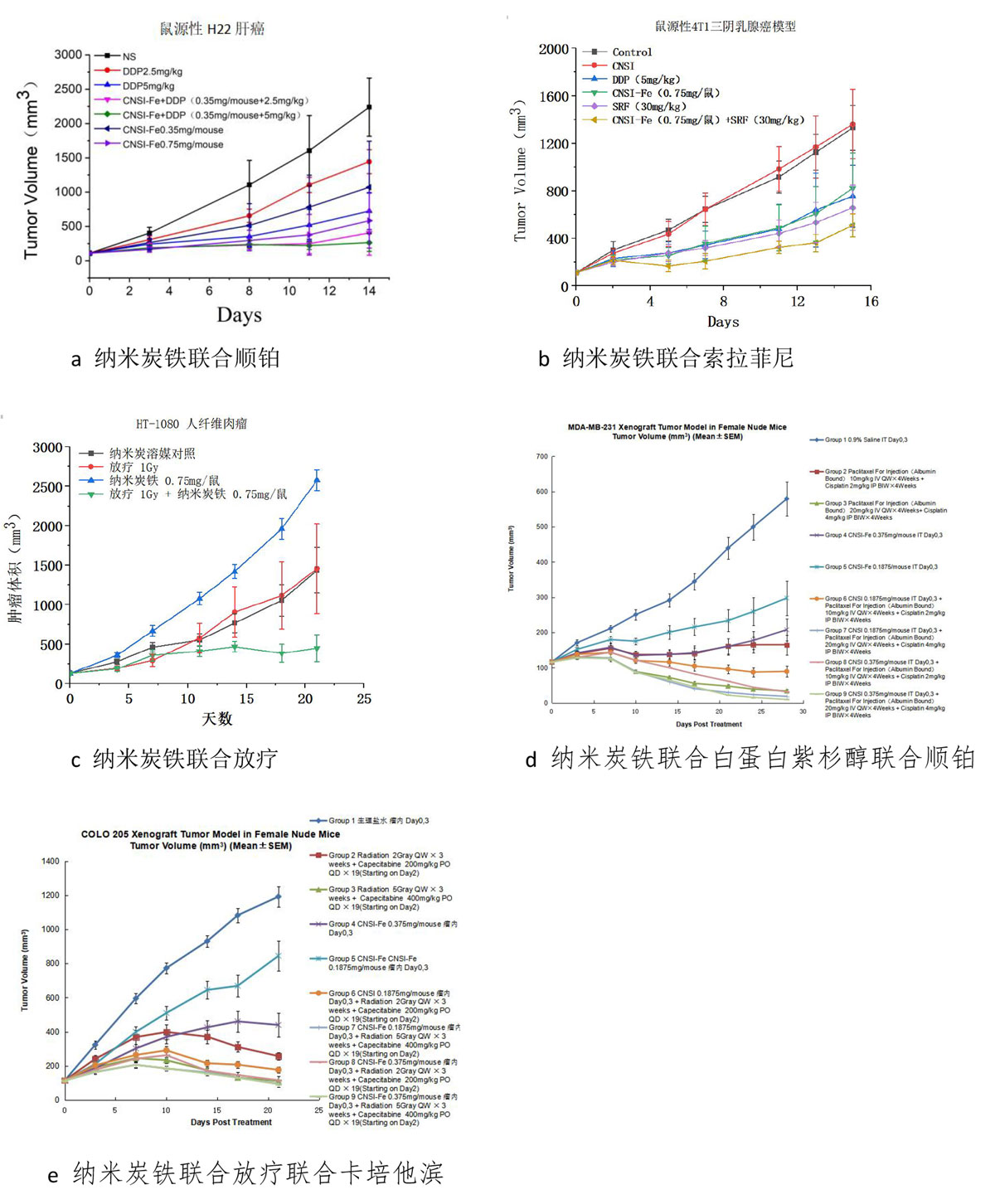 納米炭鐵聯(lián)合化療、放療